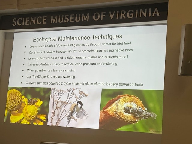 Science Museum of Virginia Ecological management techniques